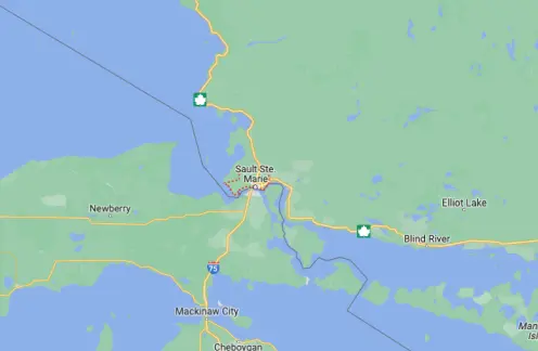 Sault Ste. Marie Carte de Sault Ste. Marie